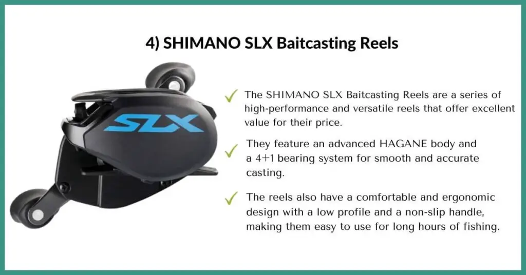 shimano slx baitcasting reels